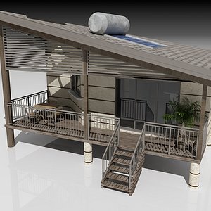bungalow 3d model
