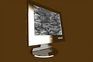 free flachbildschirm monitor lcd spiegel 3d model