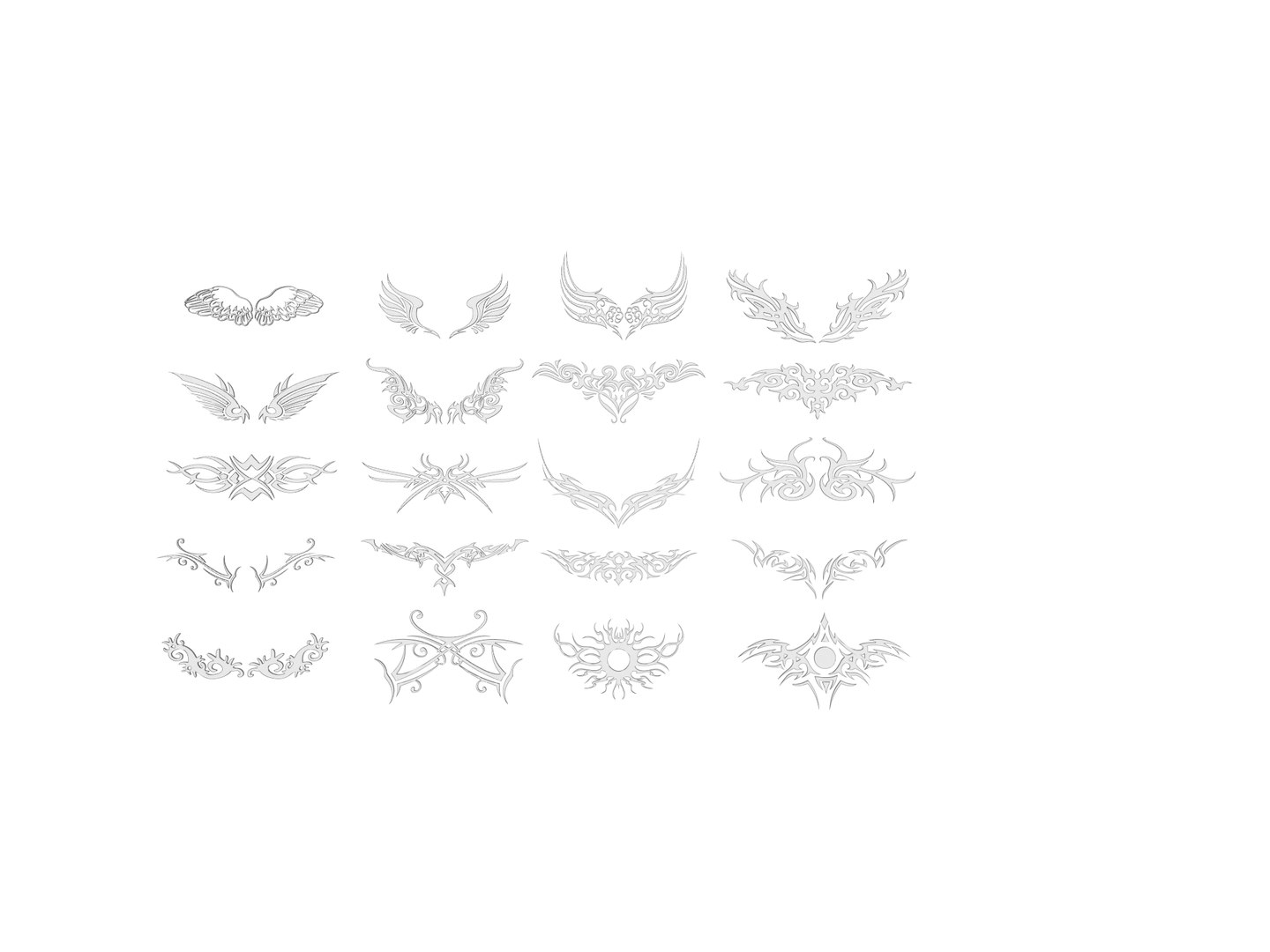 Black Tribal Wing Tattoo Stencils 3D model https://p.turbosquid.com/ts-thumb/0i/eoSh9I/ml/tattoo16/png/1782478780/1920x1080/fit_q87/904063375363285b5494cfa0c42bee37c4e5367c/tattoo16.jpg