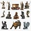 Collection de sculptures en bronze 11