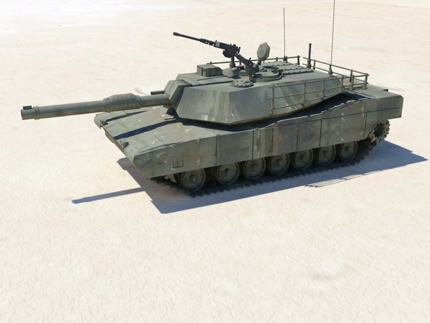 3d M1a1 Tank Model