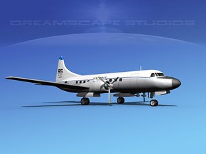 dwg propellers convair c-131 military transport