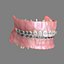 realistic dentition braces 3d max