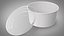 Paper Food Bowl with Clear Lid for Soup for Salad 32 Oz 1000 ml Mockup