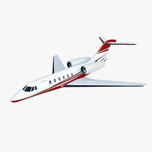 3D model jet cessna citation x