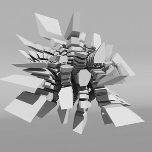 voronoi tesselation abstract 3d c4d