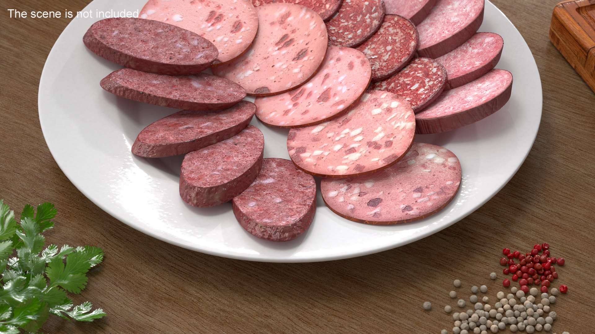 Assorted Deli Meats Platter 3D Model - TurboSquid 2198579