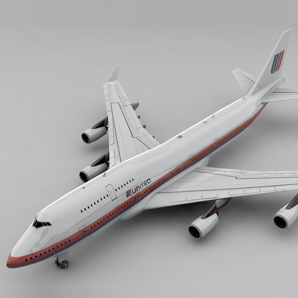 ボーイング747-400ユナイテッド航空L1143Dモデル - TurboSquid 1402485