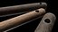 8 Old Wooden Cooking Spoons Ladles Rustic Antique Hand Made Carved Worn Kitchen Vintage Tool 8K PBR