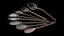 8 Old Wooden Cooking Spoons Ladles Rustic Antique Hand Made Carved Worn Kitchen Vintage Tool 8K PBR