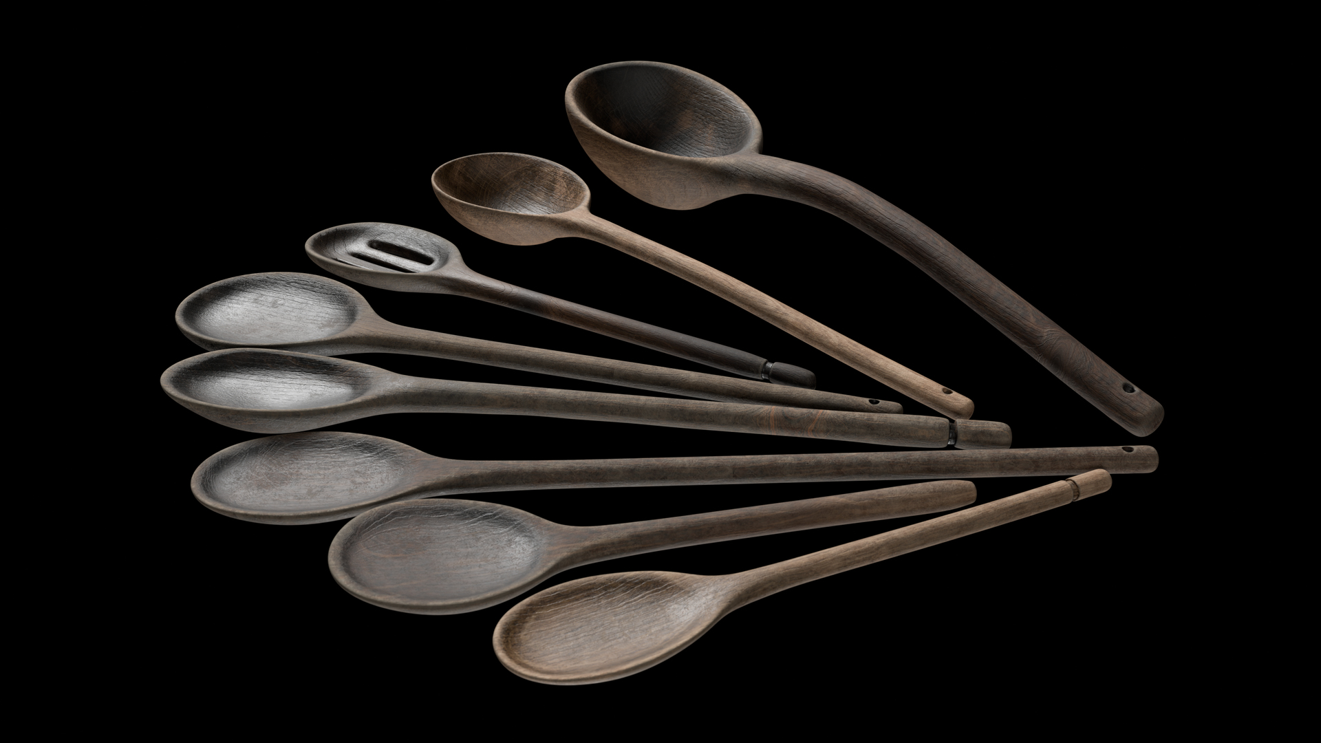 8 Old Wooden Cooking Spoons Ladles Rustic Antique Hand Made Carved Worn Kitchen Vintage Tool 8K PBR 3D model https://p.turbosquid.com/ts-thumb/0j/16SJut/Df/turntable2/png/1755765919/1920x1080/turn_fit_q99/dfce587a2ace5086577a1506d9f16fafa7cce408/turntable2-1.jpg