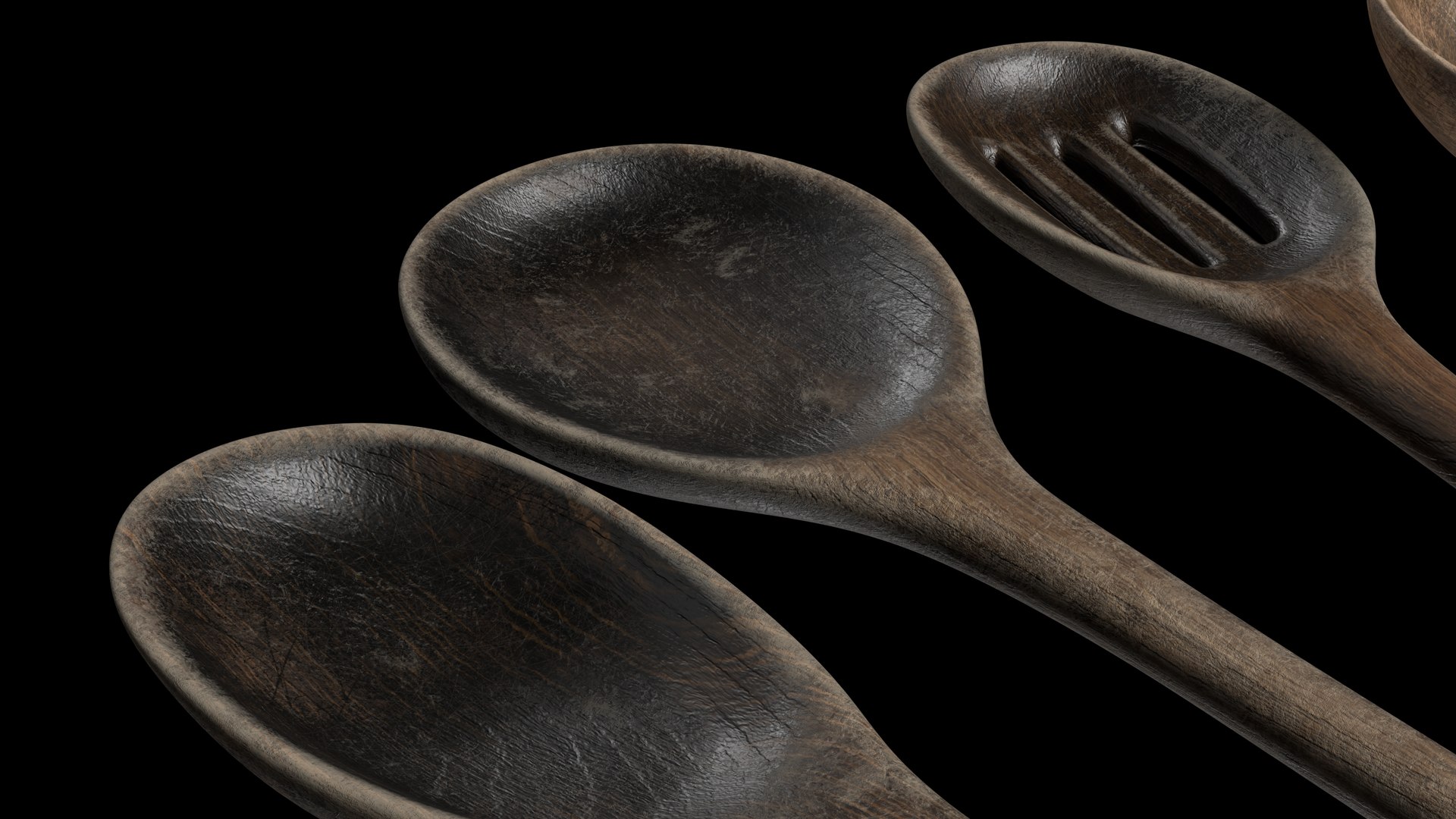 8 Old Wooden Cooking Spoons Ladles Rustic Antique Hand Made Carved Worn Kitchen Vintage Tool 8K PBR 3D model https://p.turbosquid.com/ts-thumb/0j/16SJut/Ob/productshot_0006/png/1755765963/1920x1080/fit_q87/ac5689b6f55657a6879b451e094e12a1e5064c8d/productshot_0006.jpg