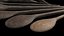 8 Old Wooden Cooking Spoons Ladles Rustic Antique Hand Made Carved Worn Kitchen Vintage Tool 8K PBR