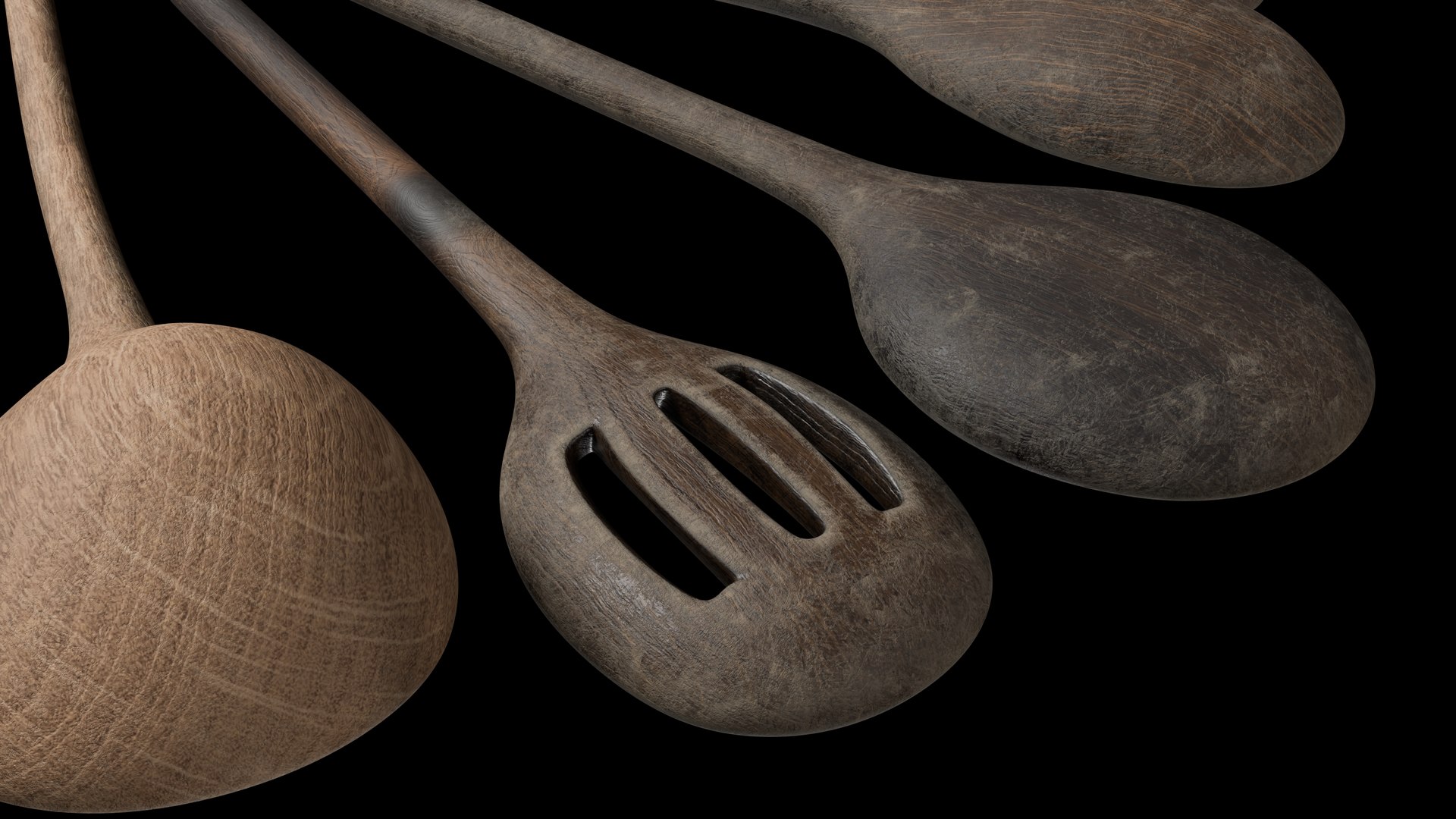 8 Old Wooden Cooking Spoons Ladles Rustic Antique Hand Made Carved Worn Kitchen Vintage Tool 8K PBR 3D model https://p.turbosquid.com/ts-thumb/0j/16SJut/kq/productshot_0010/png/1755765963/1920x1080/fit_q87/839d3c4e648fb1fd05f4bda9ab1176d14abd9da1/productshot_0010.jpg