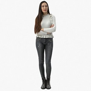 3D Elizabeth Casual Winter Idle Pose 16