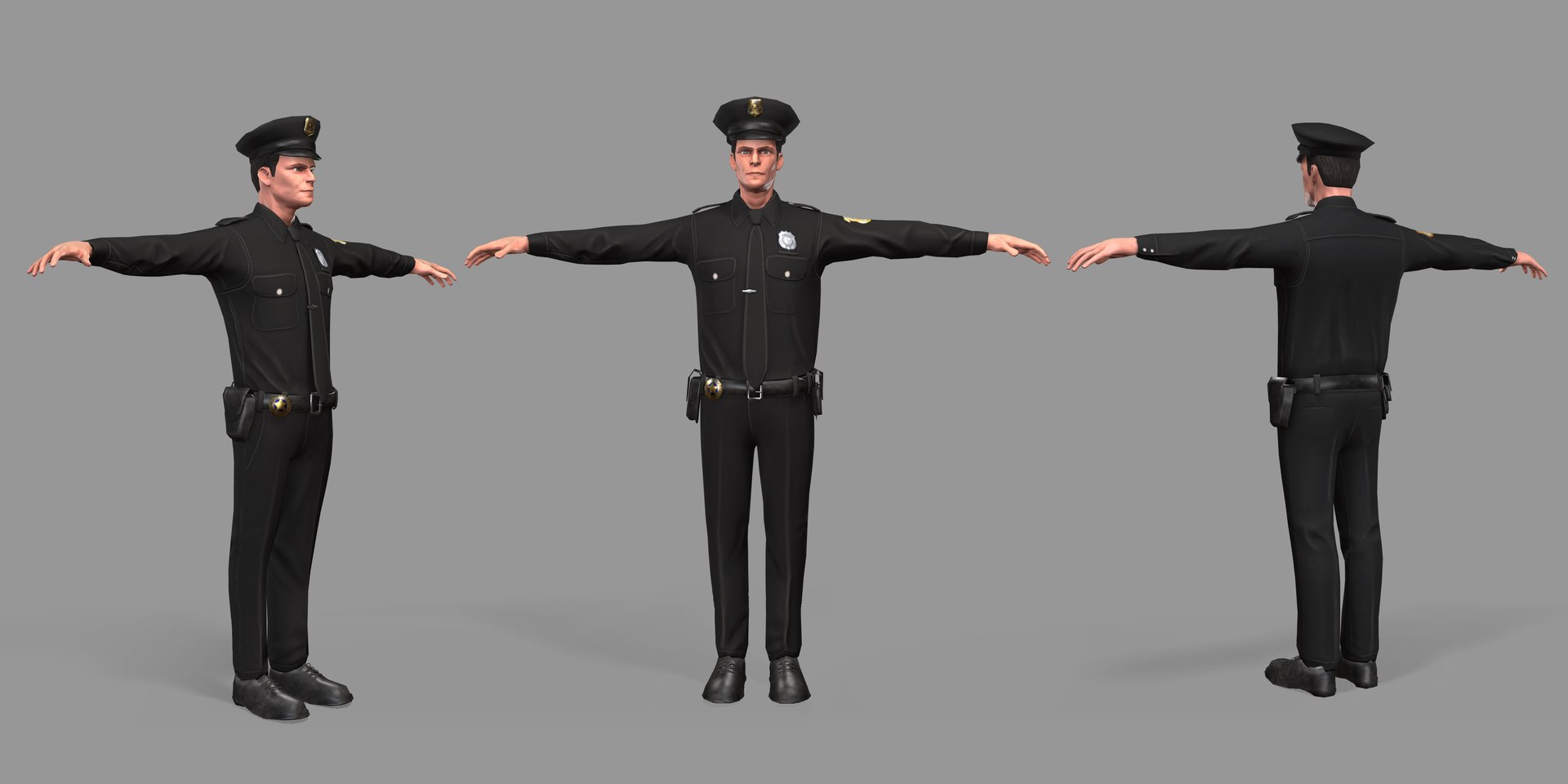 3D pbr police model - TurboSquid 1310644