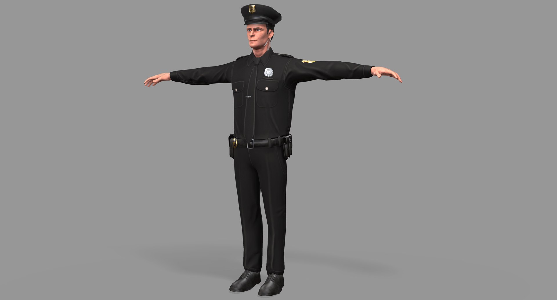 3D pbr police model - TurboSquid 1310644
