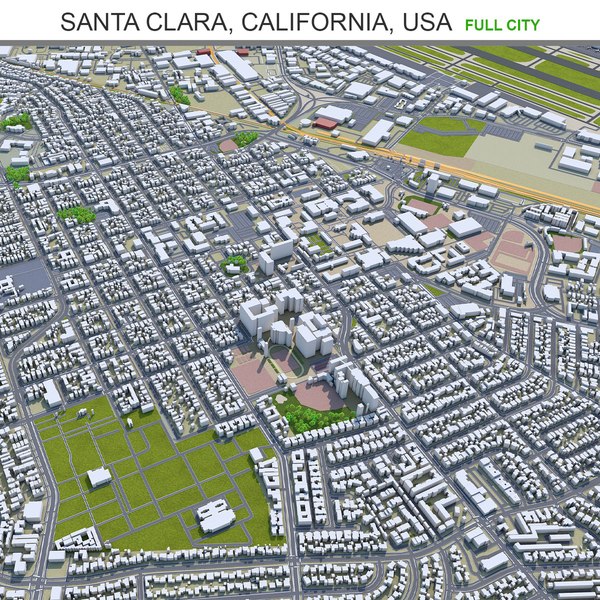 Santa Clara California USA 3D - TurboSquid 1720731