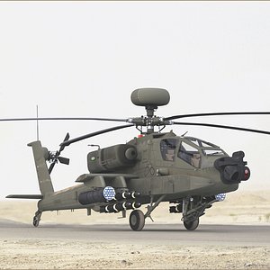 AH64E Apache Longbow Helicopter Green 2 In 1