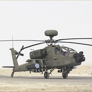AH64E Apache Longbow Helicopter Green 2 In 1