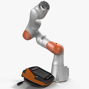 Kuka Robot LBR IIWA 7 R800 Set Rigged for Cinema 4D 3D Model