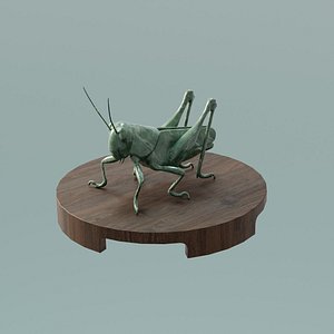 House Decoration Grasshopper Statue 3D model