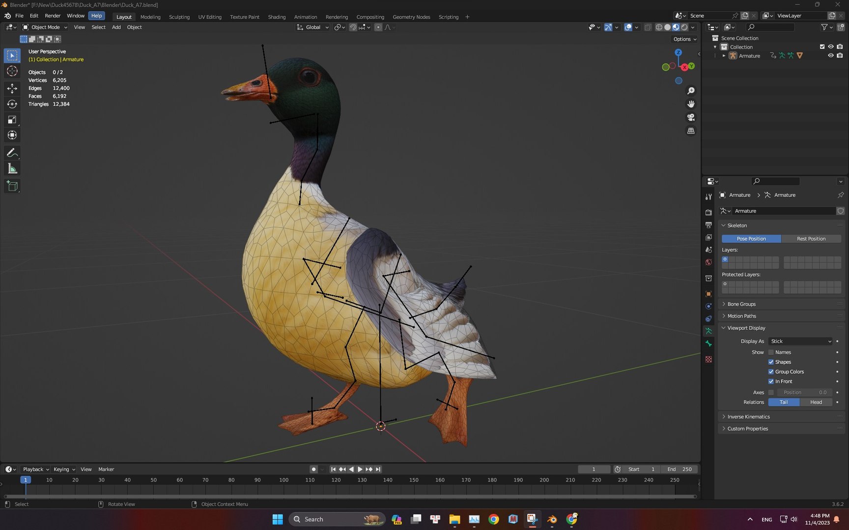 Duck-A7 3D model https://p.turbosquid.com/ts-thumb/0j/GPsKEr/Og/wirefame2/jpg/1751861789/1920x1080/fit_q87/426c56a5fc9b21c49edd6b26e85777f7d83029a0/wirefame2.jpg