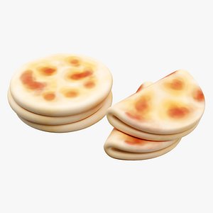 3D Emoji Flatbread 001 model