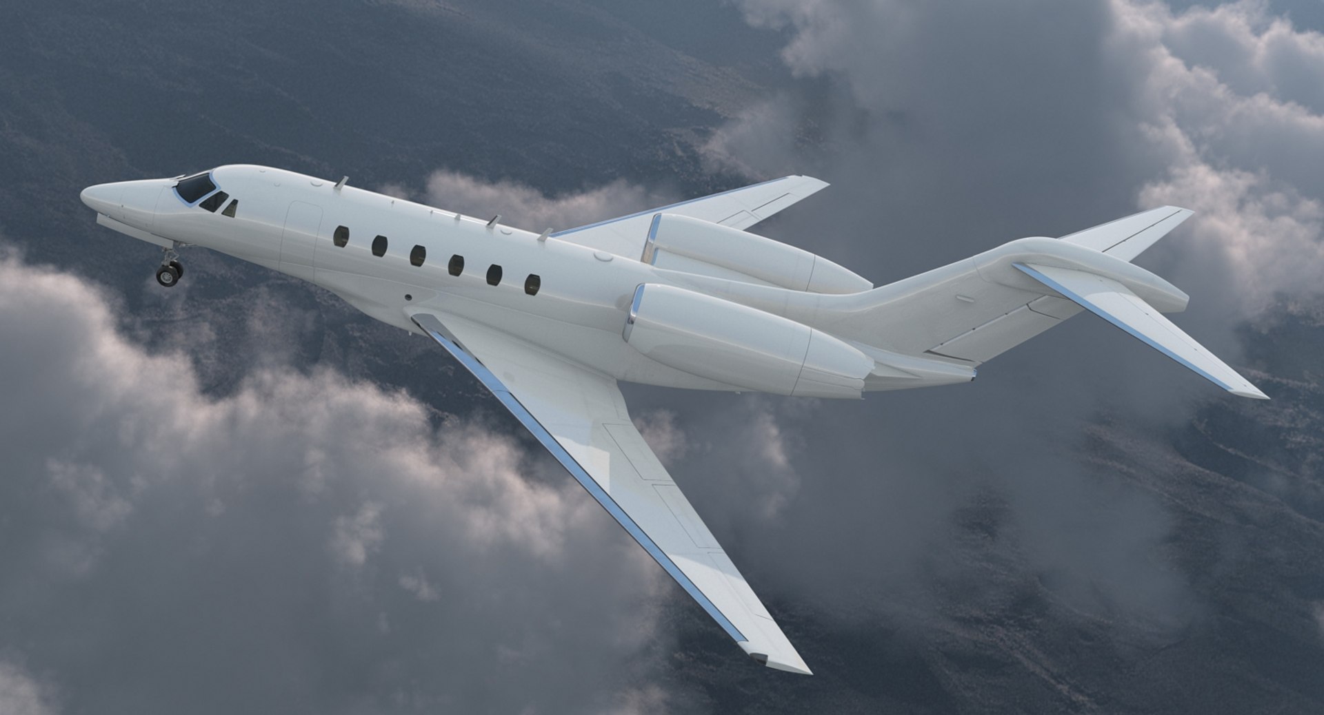 3D medium sized business jet model - TurboSquid 1260652