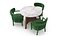 Set tavolo da pranzo per 3 persone
