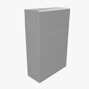 Empty packages cigarette box 3D model