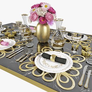 table setting 3D