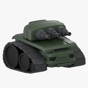 3D Army Tank 3D Illustration model