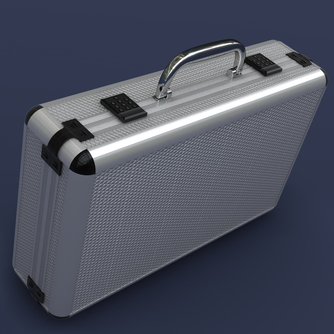 briefcase metal foam 3d model