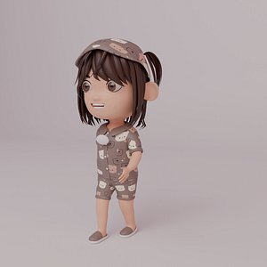 Tinny - Girl Rigged Character-1 model