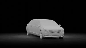 Cadillac XTS Six Door Limousine 3D model