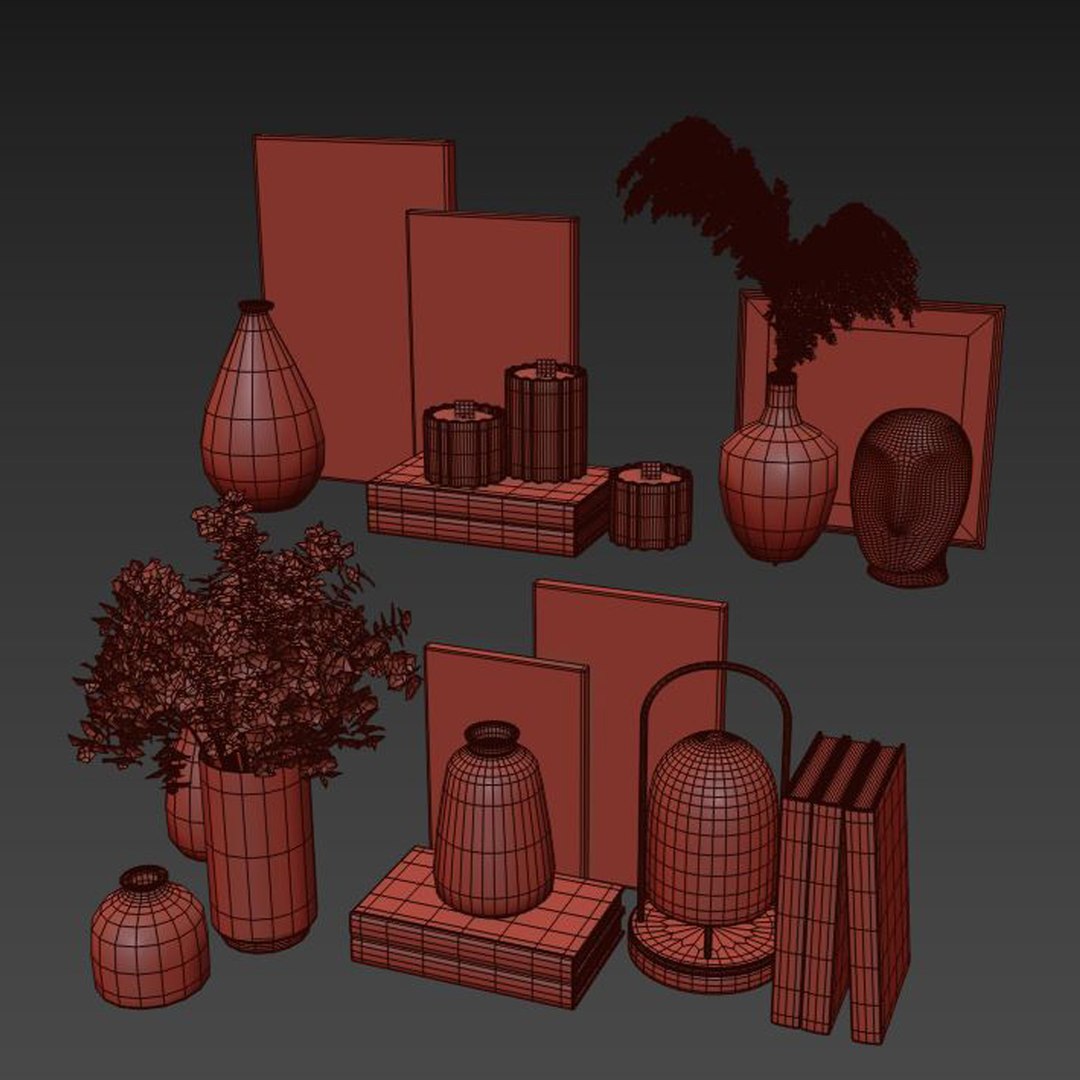 Decorative Set33 3D Model - TurboSquid 1898901