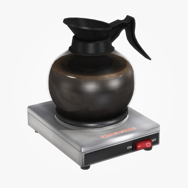 3D commercial coffee pot warmer model - TurboSquid 1538248