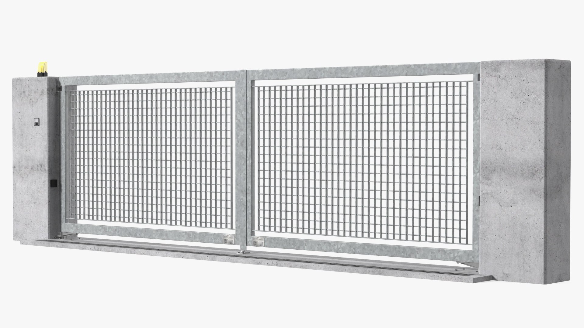 Industrial Gates 3D model preview