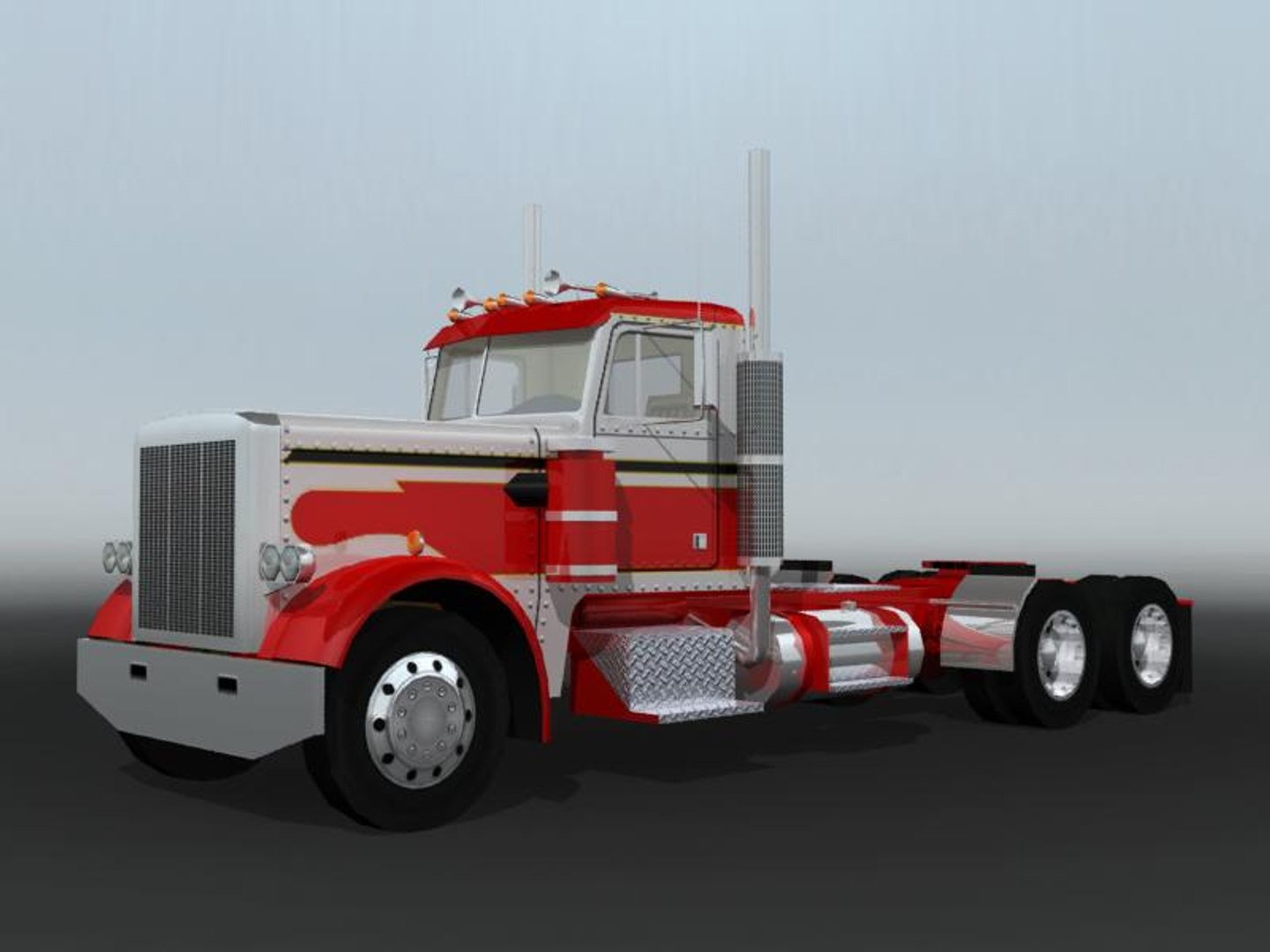 3d 359 Semi Truck