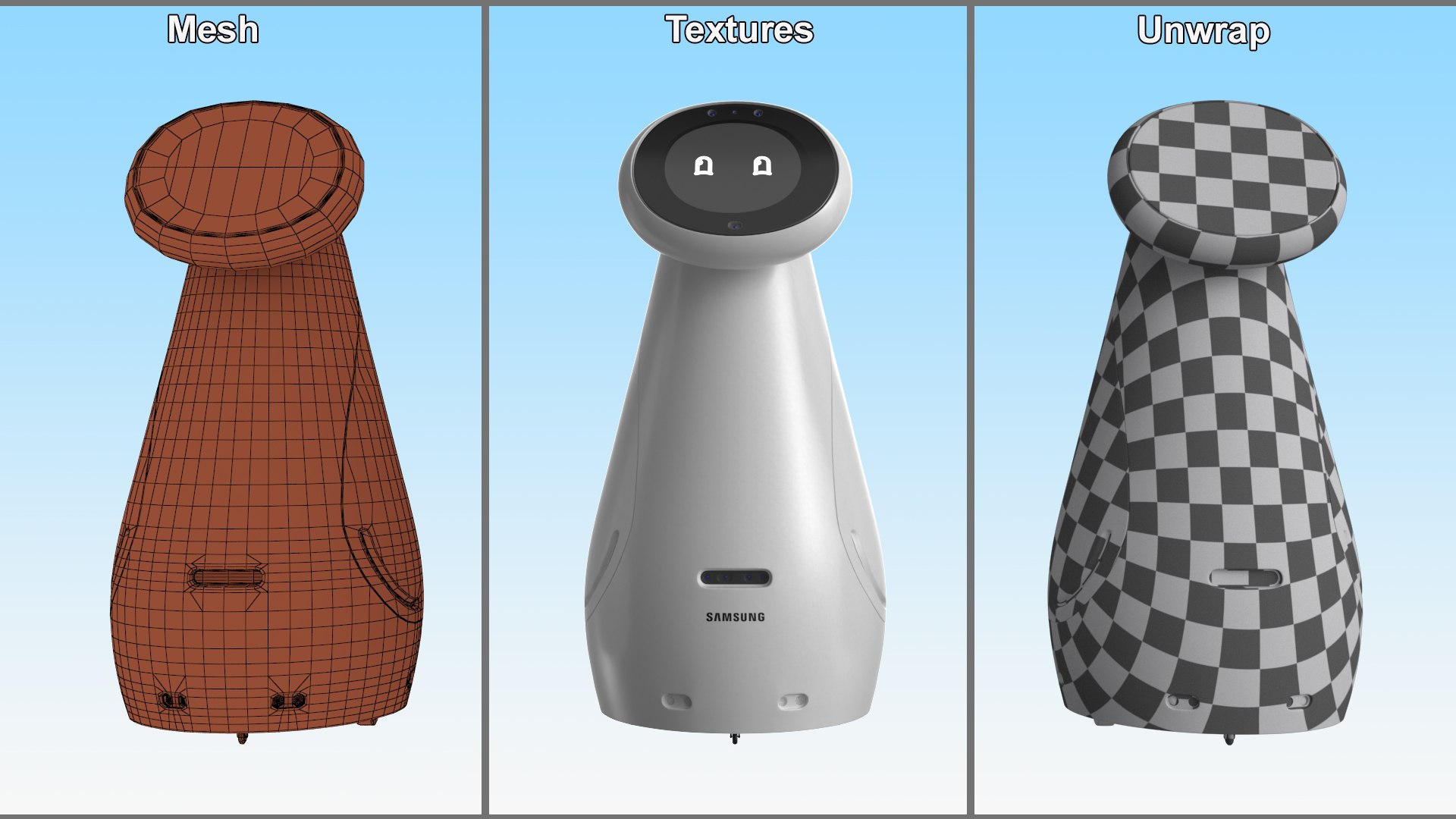 Samsung Bot Care Home Assistant Robot Model - TurboSquid 2395888