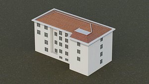 multi-story residential building 3D
