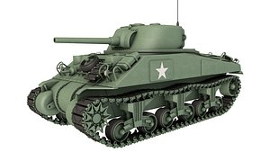 3D M4 Sherman Tank model