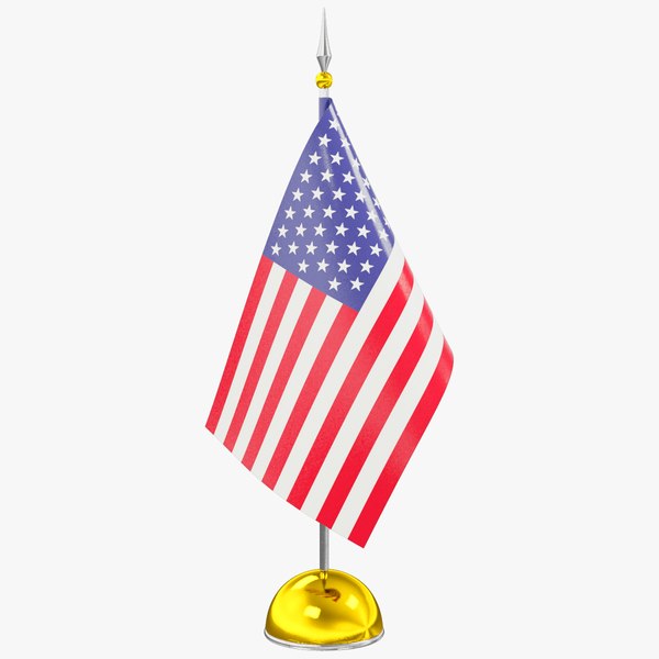 American Flag V8 3D