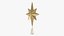 Golden Star Christmas Tree Topper