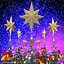 Golden Star Christmas Tree Topper
