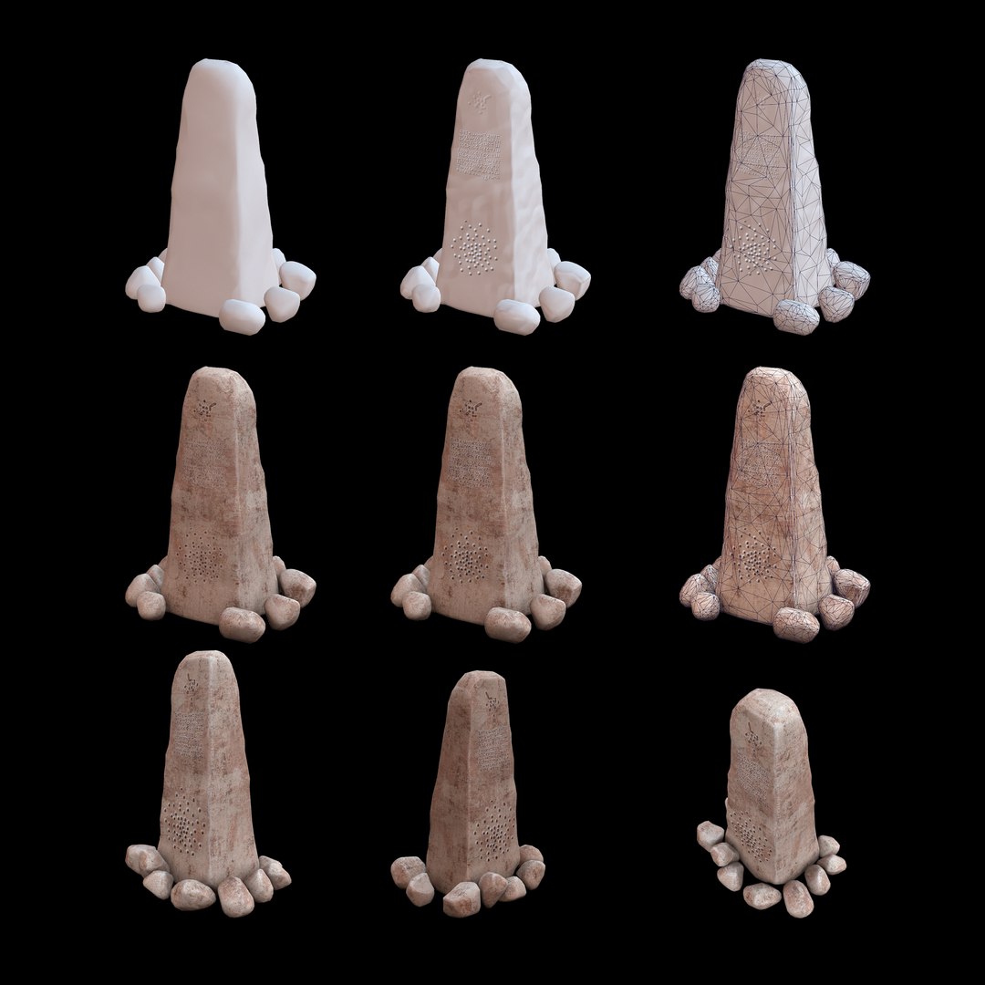 Free Stone Model - TurboSquid 1221074