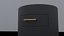 Black wood night stand