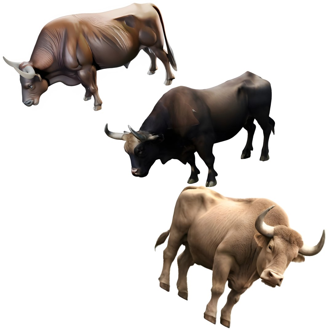 3D Model Majestic Bull Statue - TurboSquid 2298661