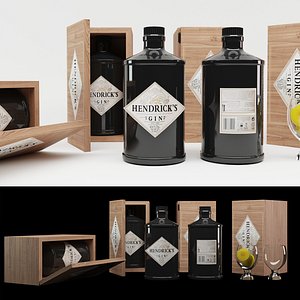 3D Hendricks Gin Set model